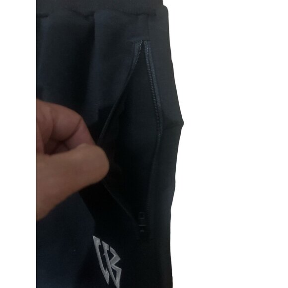 Zenwill Tapered Workout Running Pants Joggers Mens Size MEDIUM Black - Picture 3 of 7